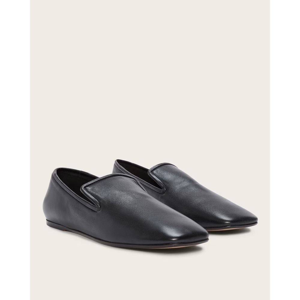 Everlane The Day Loafer Black Italian Nappa‎ Leather Womens 7